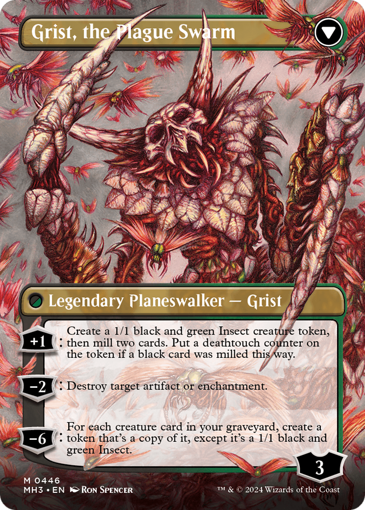 Grist, Voracious Larva // Grist, the Plague Swarm (Borderless) [Modern Horizons 3] | Eastridge Sports Cards & Games