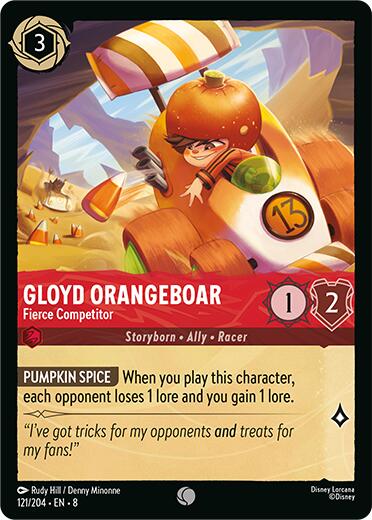 Gloyd Orangeboar - Fierce Competitor (121/204) [Reign of Jafar] | Eastridge Sports Cards & Games