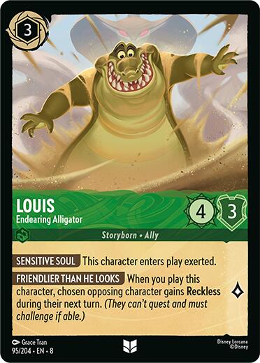 Louis - Endearing Alligator (95/204) [Reign of Jafar] | Eastridge Sports Cards & Games