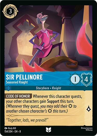 Sir Pellinore - Seasoned Knight (154/204) [Reign of Jafar] | Eastridge Sports Cards & Games