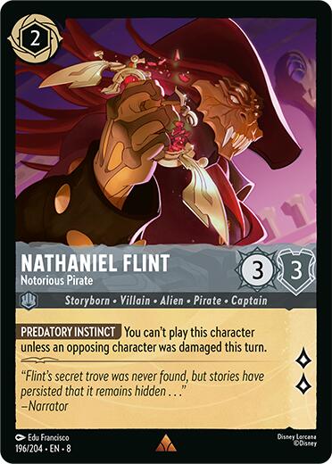 Nathaniel Flint - Notorious Pirate (196/204) [Reign of Jafar] | Eastridge Sports Cards & Games