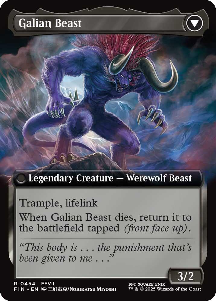 Vincent Valentine // Galian Beast (Extended Art) [FINAL FANTASY] | Eastridge Sports Cards & Games