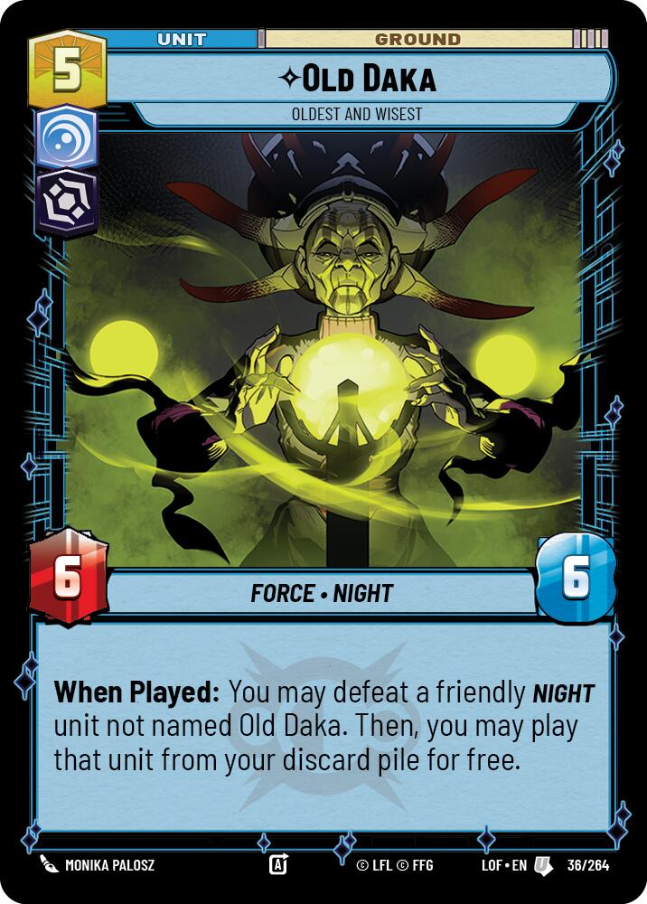Old Daka - Oldest and Wisest (36/264) (36/264) [Legends of the Force] | Eastridge Sports Cards & Games