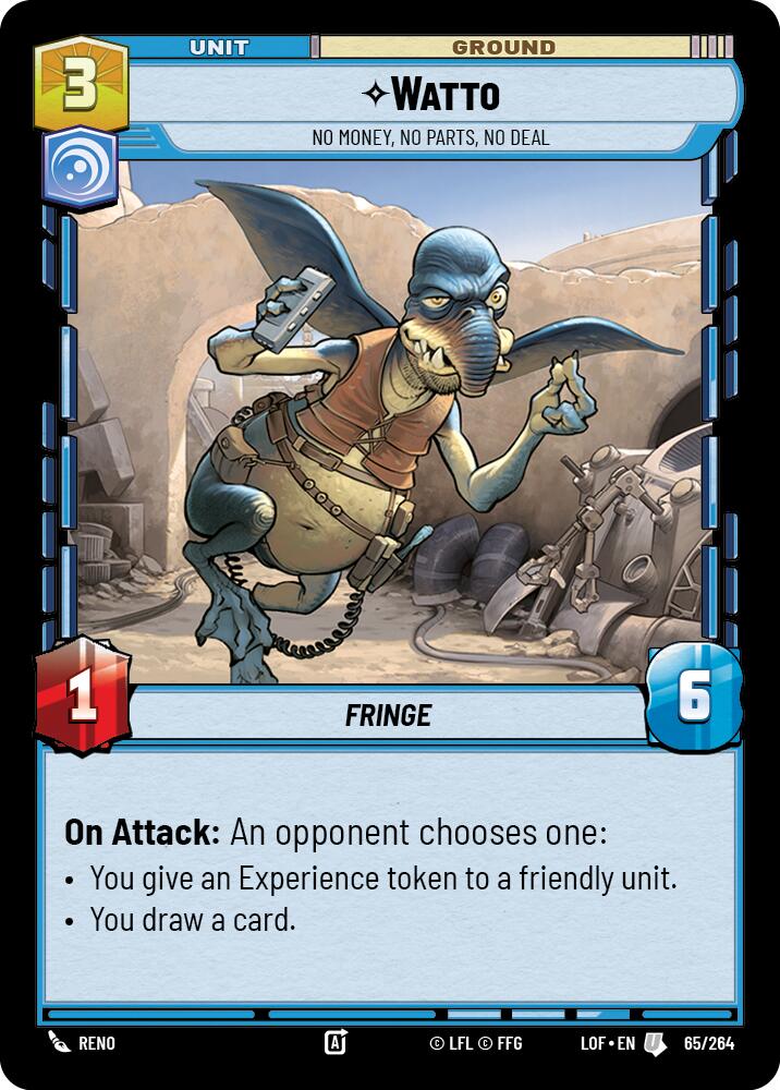 Watto - No Money, No Parts, No Deal (65/264) (65/264) [Legends of the Force] | Eastridge Sports Cards & Games