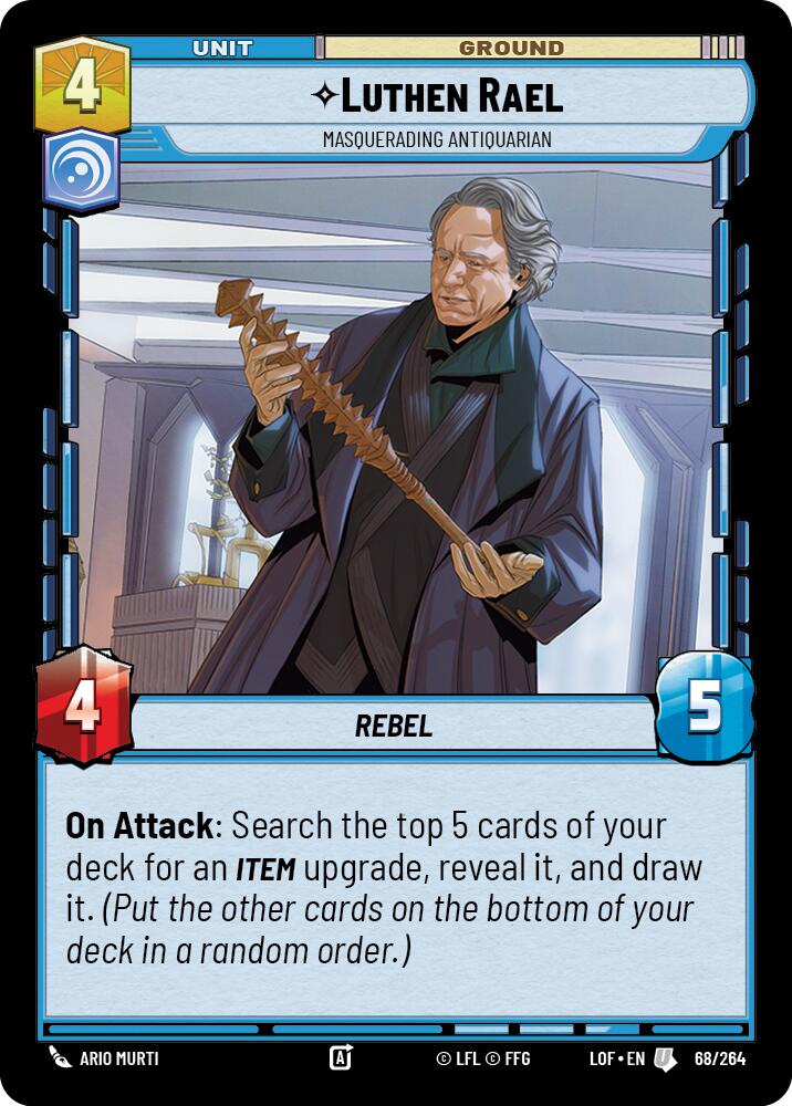 Luthen Rael - Masquerading Antiquarian (68/264) (68/264) [Legends of the Force] | Eastridge Sports Cards & Games