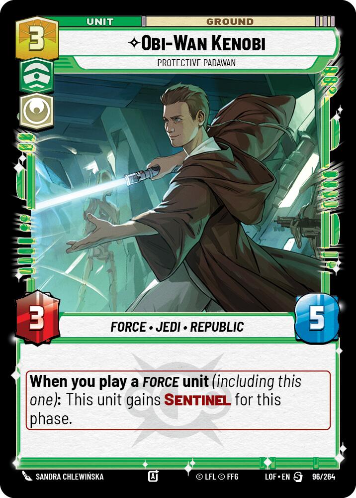 Obi-Wan Kenobi - Protective Padawan (96/264) (96/264) [Legends of the Force] | Eastridge Sports Cards & Games