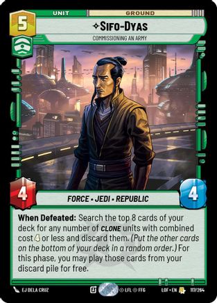Sifo-Dyas - Commissioning An Army (117/264) - Legends of the Force