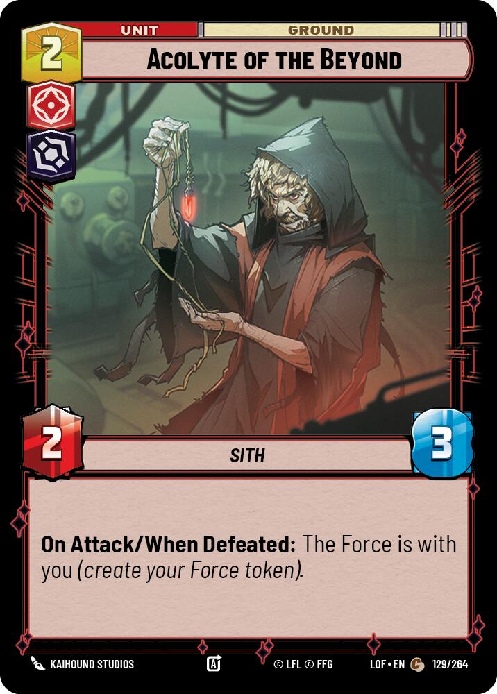 Acolyte of the Beyond (129/264) (129/264) [Legends of the Force] | Eastridge Sports Cards & Games