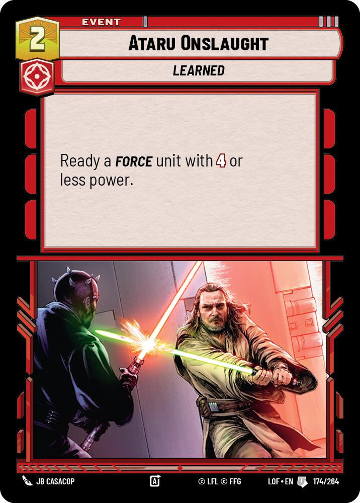 Ataru Onslaught (174/264) (174/264) [Legends of the Force] | Eastridge Sports Cards & Games