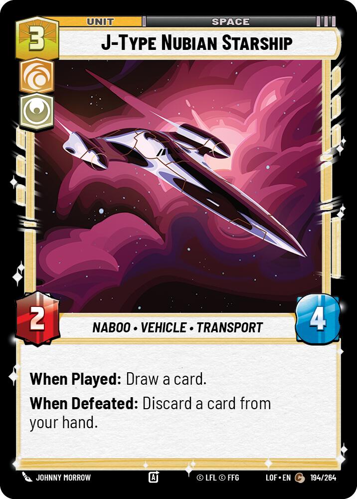 J-Type Nubian Starship (194/264) (194/264) [Legends of the Force] | Eastridge Sports Cards & Games