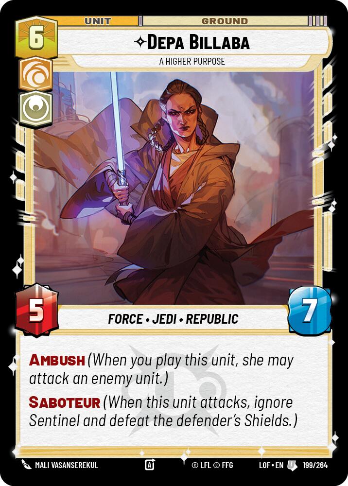 Depa Billaba - A Higher Purpose (199/264) (199/264) [Legends of the Force] | Eastridge Sports Cards & Games