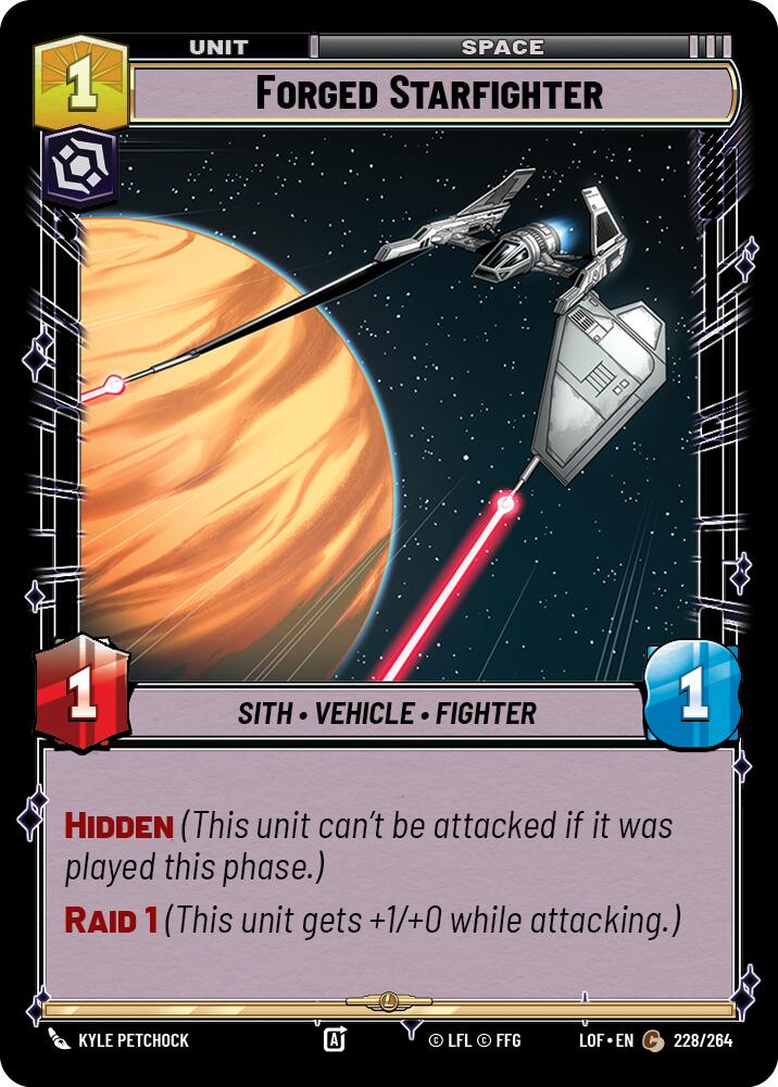 Forged Starfighter (228/264) (228/264) [Legends of the Force] | Eastridge Sports Cards & Games