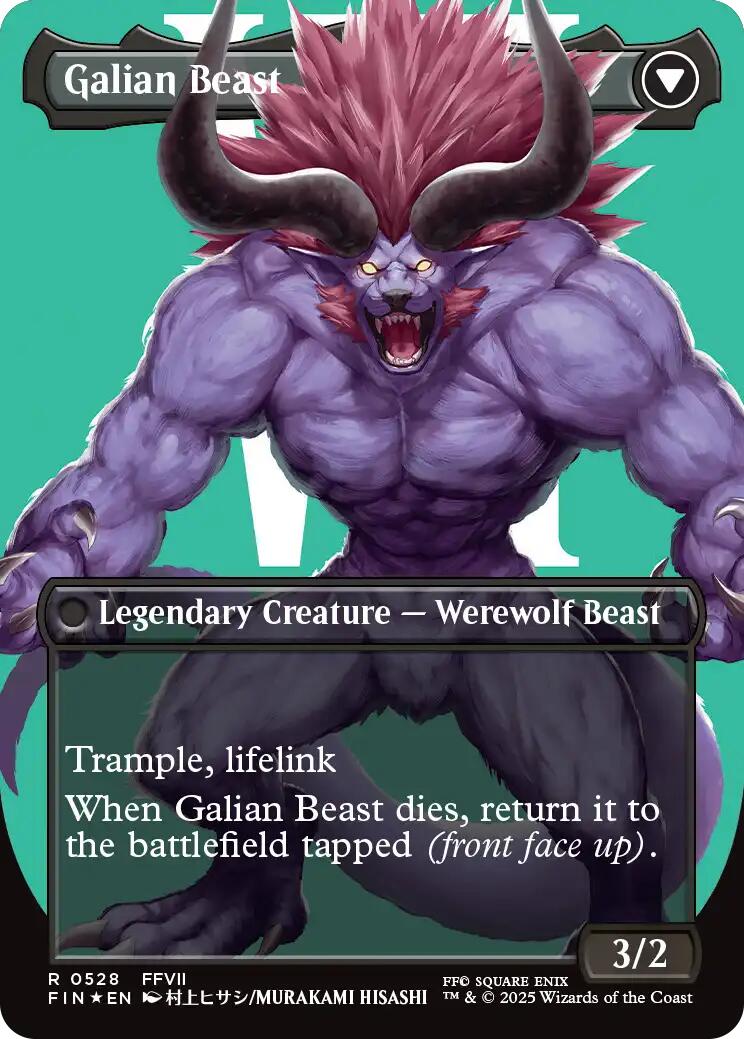 Vincent Valentine // Galian Beast (Borderless) (Surge Foil) [FINAL FANTASY] | Eastridge Sports Cards & Games