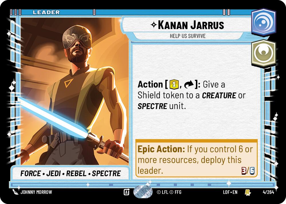 Kanan Jarrus - Help Us Survive (004/264) (004/264) [Legends of the Force] | Eastridge Sports Cards & Games