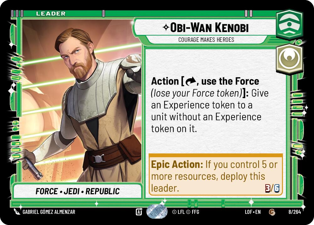 Obi-Wan Kenobi - Courage Makes Heroes (008/264) (008/264) [Legends of the Force] | Eastridge Sports Cards & Games