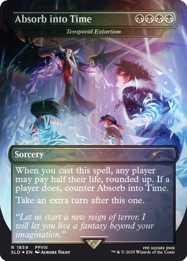 Absorb into Time - Temporal Extortion (Rainbow Foil) [Secret Lair Drop Series] | Eastridge Sports Cards & Games