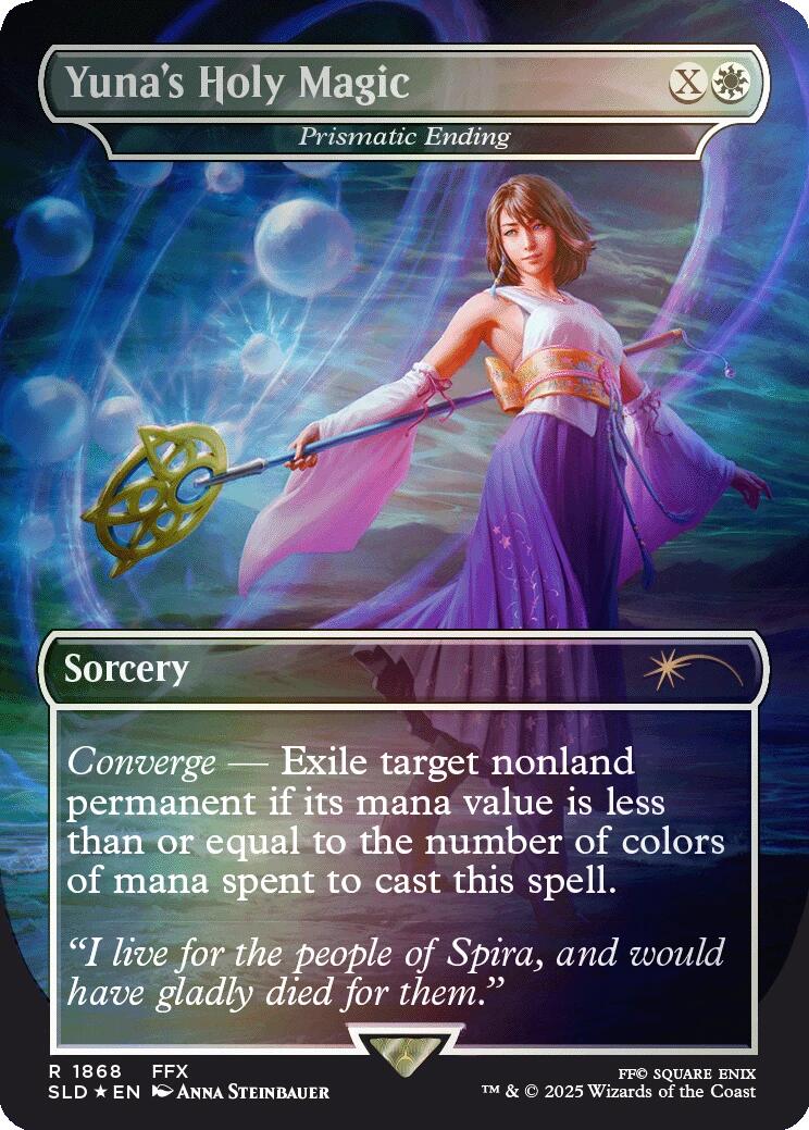 Yuna's Holy Magic - Prismatic Ending (Rainbow Foil) [Secret Lair Drop Series] | Eastridge Sports Cards & Games