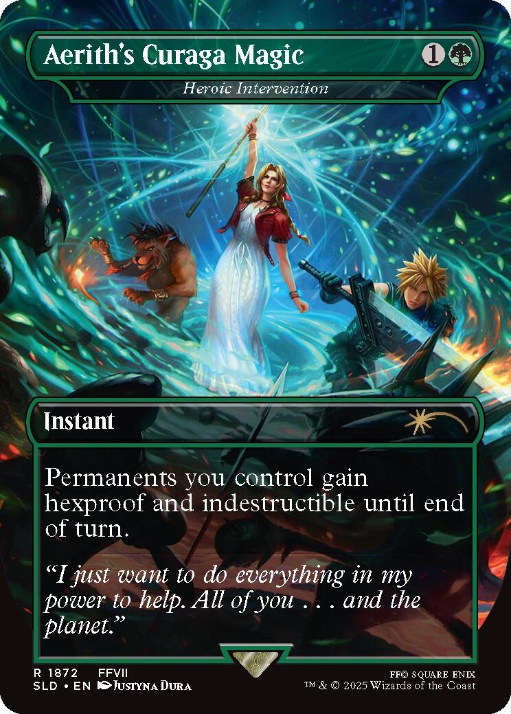 Aerith's Curaga Magic - Heroic Intervention [Secret Lair Drop Series] | Eastridge Sports Cards & Games