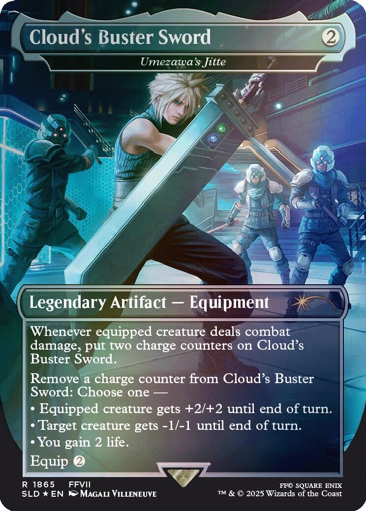 Cloud's Buster Sword - Umezawa's Jitte (Rainbow Foil) [Secret Lair Drop Series] | Eastridge Sports Cards & Games