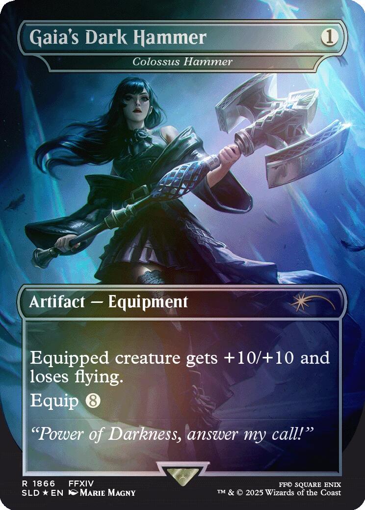 Gaia's Dark Hammer - Colossus Hammer (Rainbow Foil) [Secret Lair Drop Series] | Eastridge Sports Cards & Games