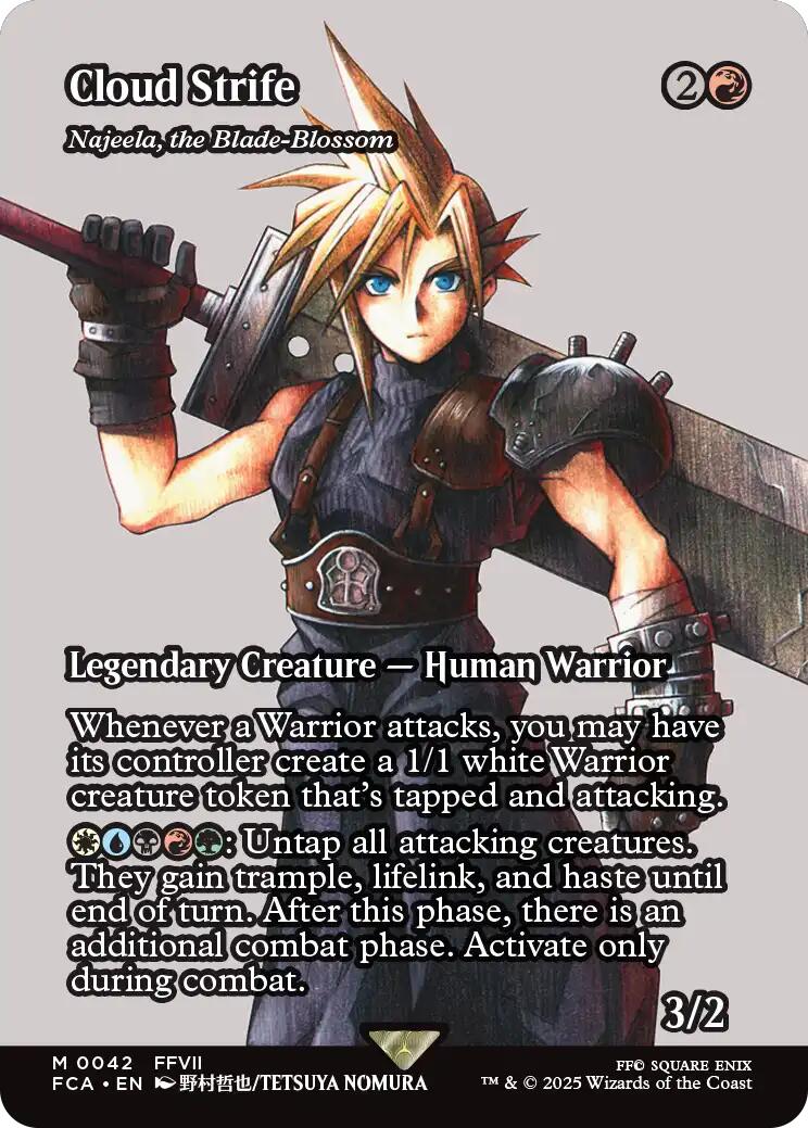 Cloud Strife - Najeela, the Blade-Blossom (Showcase) [FINAL FANTASY : Through the Ages] | Eastridge Sports Cards & Games