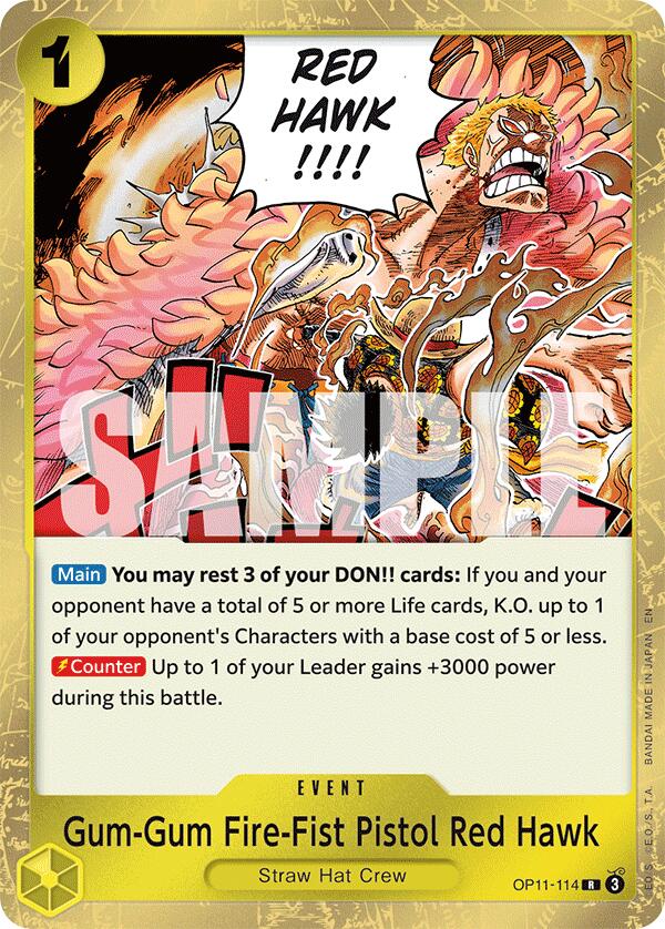 Gum-Gum Fire-Fist Pistol Red Hawk [A Fist of Divine Speed] | Eastridge Sports Cards & Games