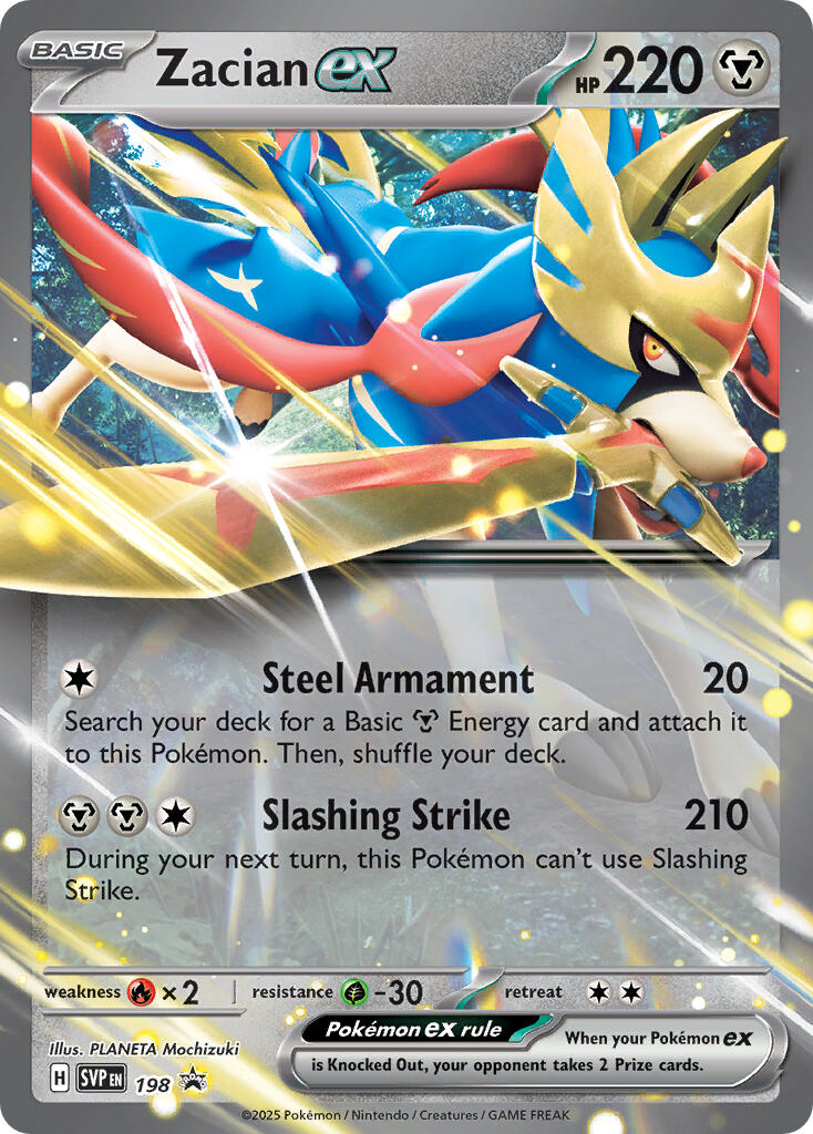 Zacian ex (198) [Scarlet & Violet: Black Star Promos] | Eastridge Sports Cards & Games