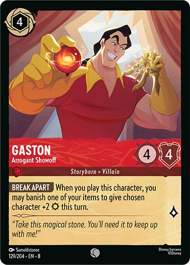 Gaston - Arrogant Showoff (129/204) [Reign of Jafar] | Eastridge Sports Cards & Games
