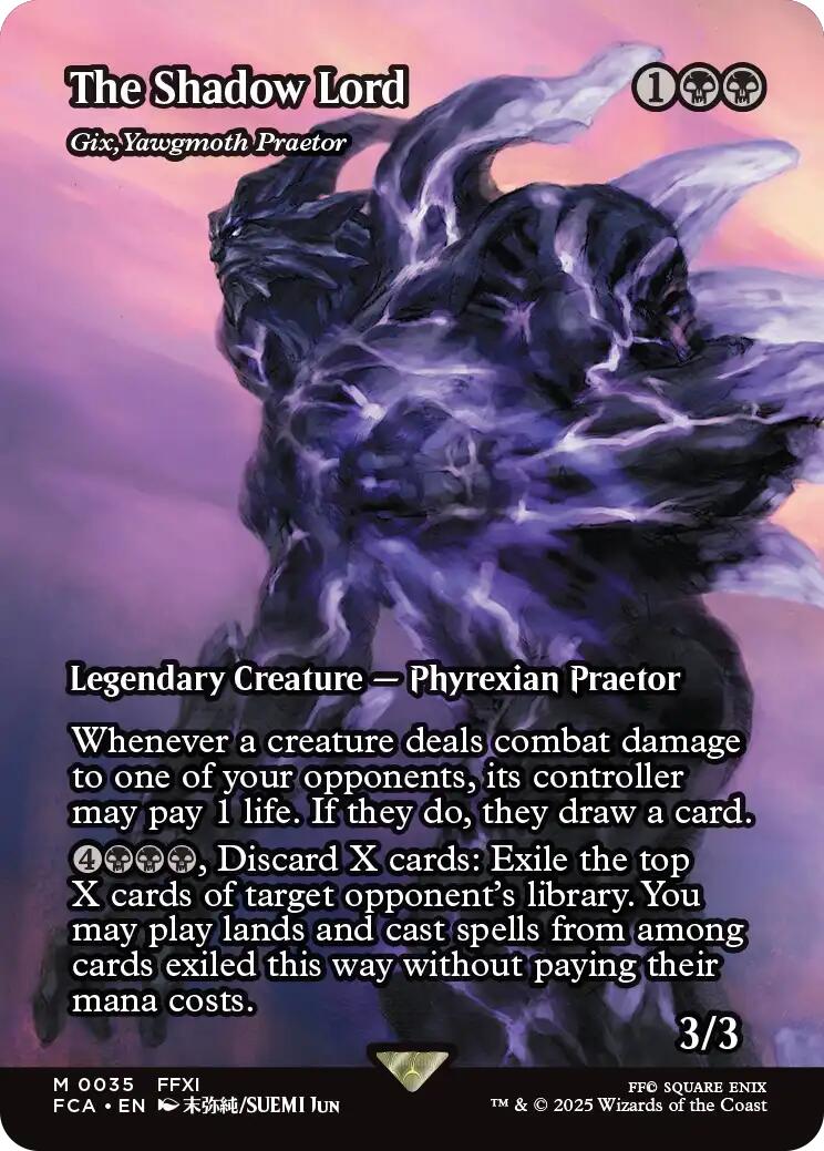 The Shadow Lord - Gix, Yawgmoth Praetor (Showcase) [FINAL FANTASY : Through the Ages] | Eastridge Sports Cards & Games