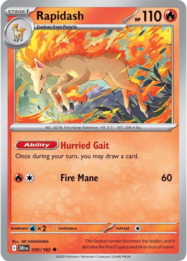 Rapidash (030/182) [Scarlet & Violet: Destined Rivals] | Eastridge Sports Cards & Games