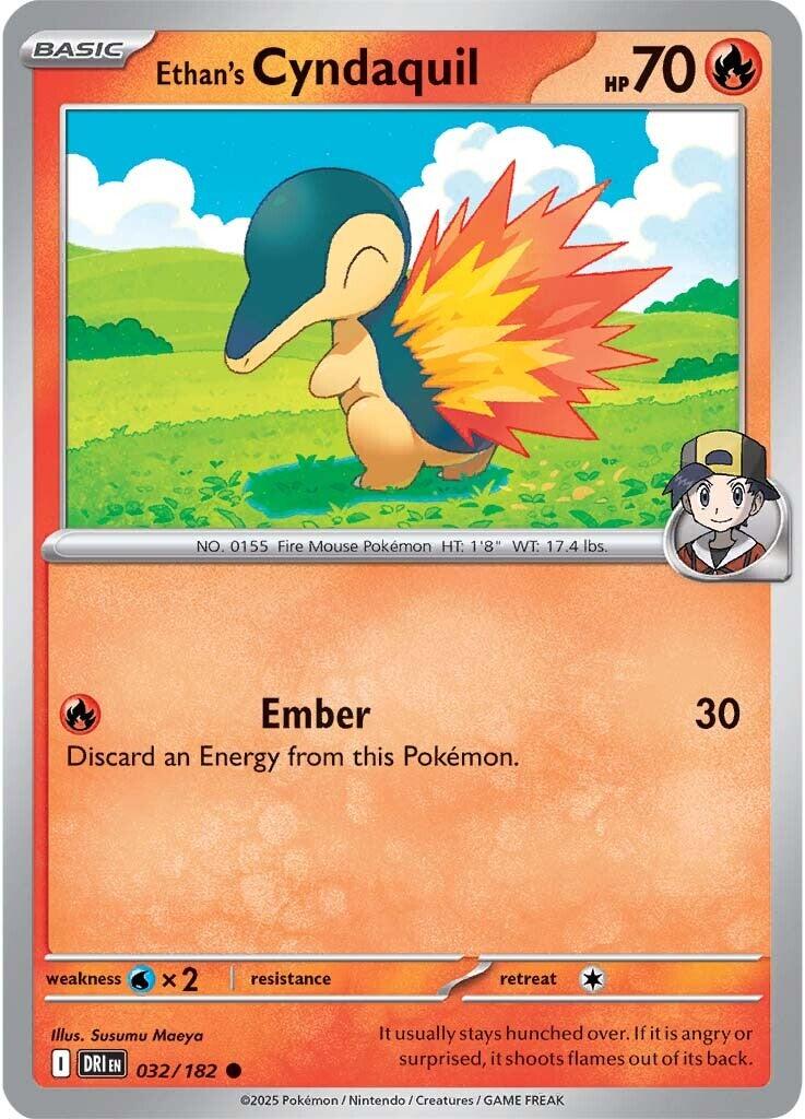 Ethan's Cyndaquil (032/182) [Scarlet & Violet: Destined Rivals] | Eastridge Sports Cards & Games