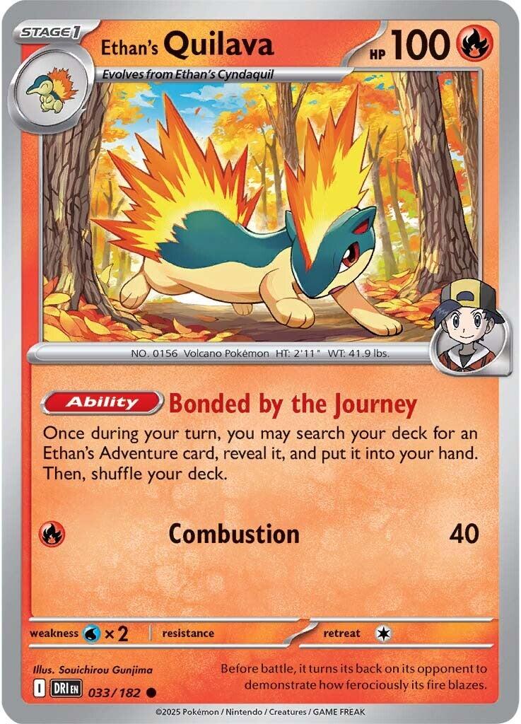 Ethan's Quilava (033/182) [Scarlet & Violet: Destined Rivals] | Eastridge Sports Cards & Games