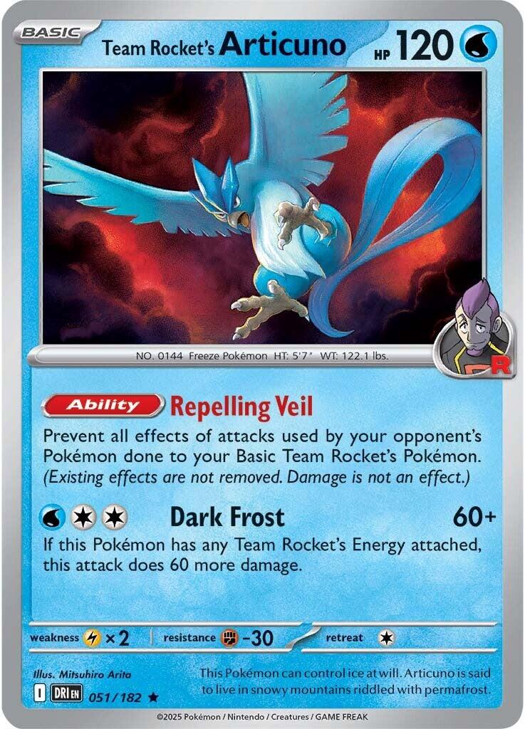 Team Rocket's Articuno (051/182) [Scarlet & Violet: Destined Rivals] | Eastridge Sports Cards & Games