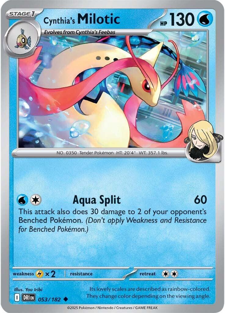 Cynthia's Milotic (053/182) [Scarlet & Violet: Destined Rivals] | Eastridge Sports Cards & Games