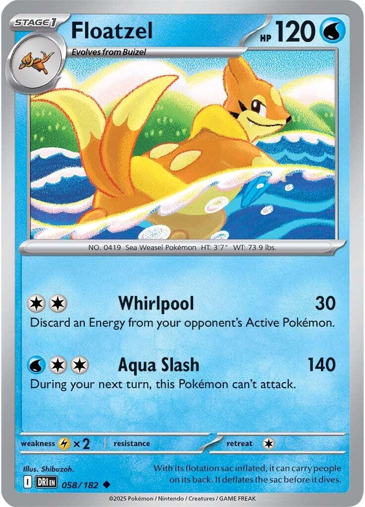 Floatzel (058/182) [Scarlet & Violet: Destined Rivals] | Eastridge Sports Cards & Games