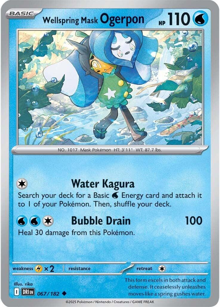 Wellspring Mask Ogerpon (067/182) [Scarlet & Violet: Destined Rivals] | Eastridge Sports Cards & Games