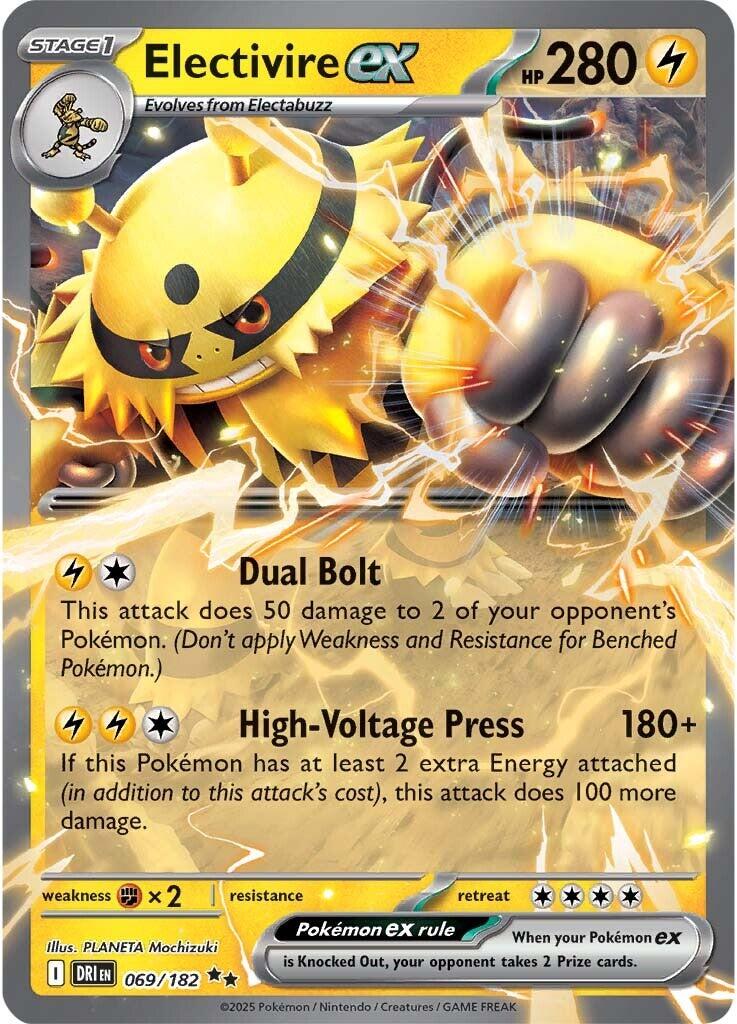 Electivire ex (069/182) [Scarlet & Violet: Destined Rivals] | Eastridge Sports Cards & Games