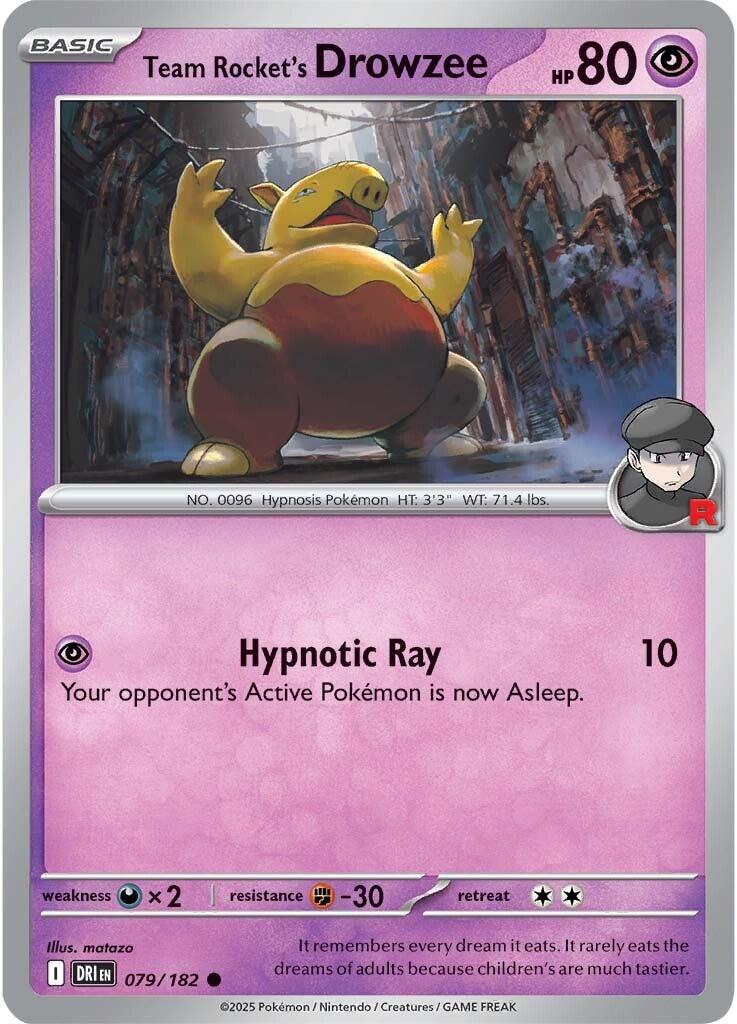 Team Rocket's Drowzee (079/182) [Scarlet & Violet: Destined Rivals] | Eastridge Sports Cards & Games