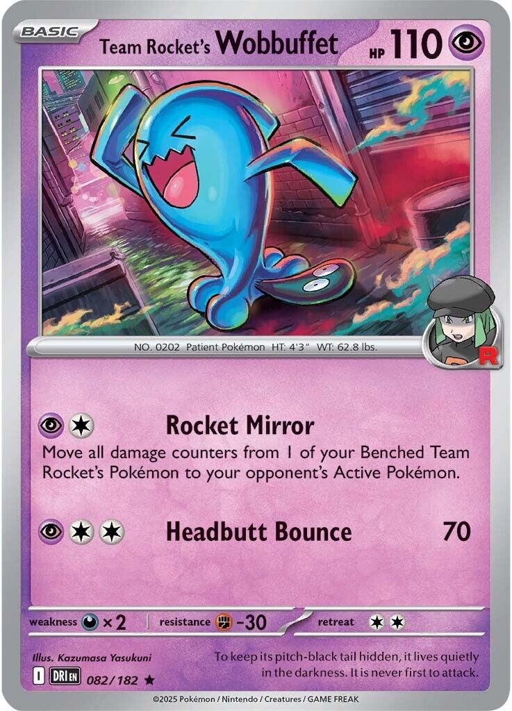 Team Rocket's Wobbuffet (082/182) [Scarlet & Violet: Destined Rivals] | Eastridge Sports Cards & Games