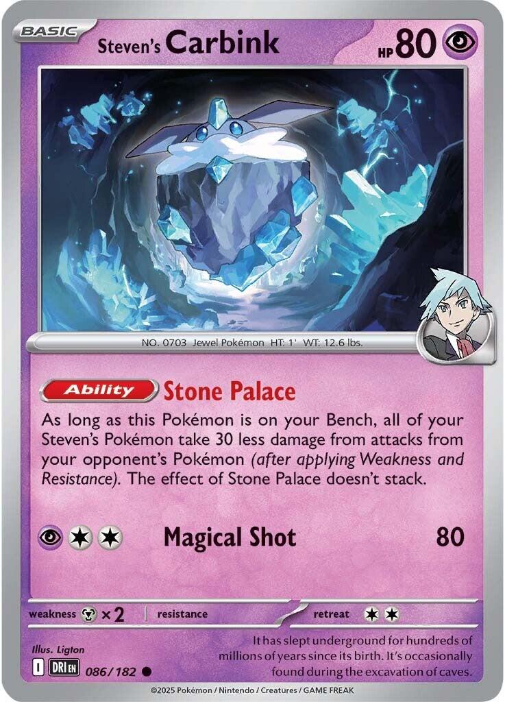 Steven's Carbink (086/182) [Scarlet & Violet: Destined Rivals] | Eastridge Sports Cards & Games