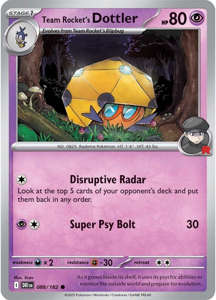 Team Rocket's Dottler (088/182) [Scarlet & Violet: Destined Rivals] | Eastridge Sports Cards & Games