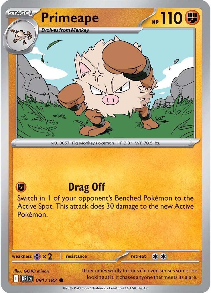 Primeape (091/182) [Scarlet & Violet: Destined Rivals] | Eastridge Sports Cards & Games