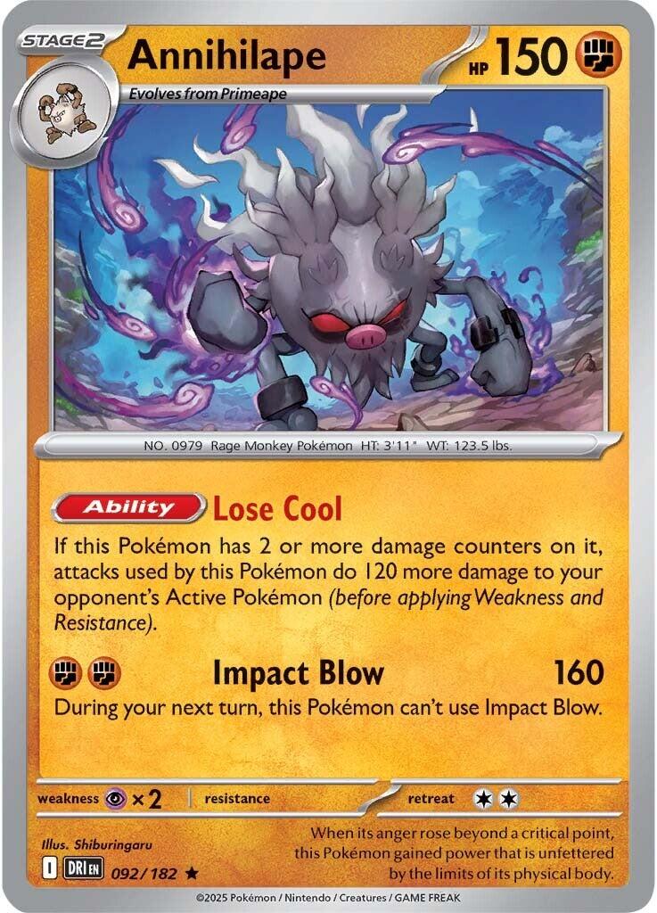Annihilape (092/182) [Scarlet & Violet: Destined Rivals] | Eastridge Sports Cards & Games