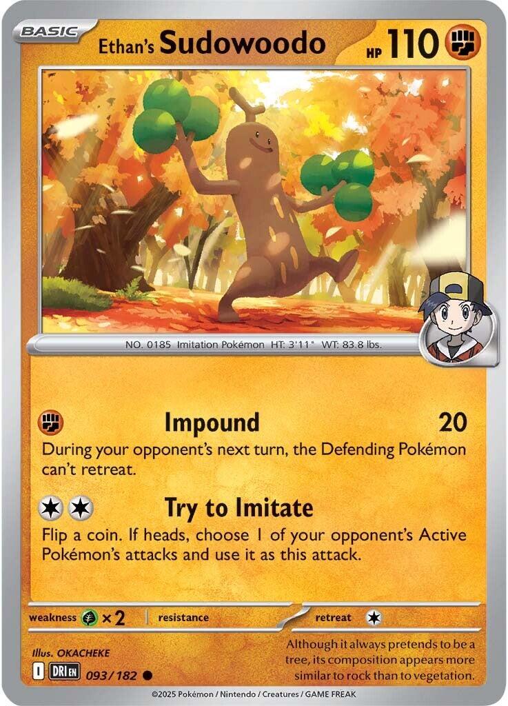 Ethan's Sudowoodo (093/182) [Scarlet & Violet: Destined Rivals] | Eastridge Sports Cards & Games