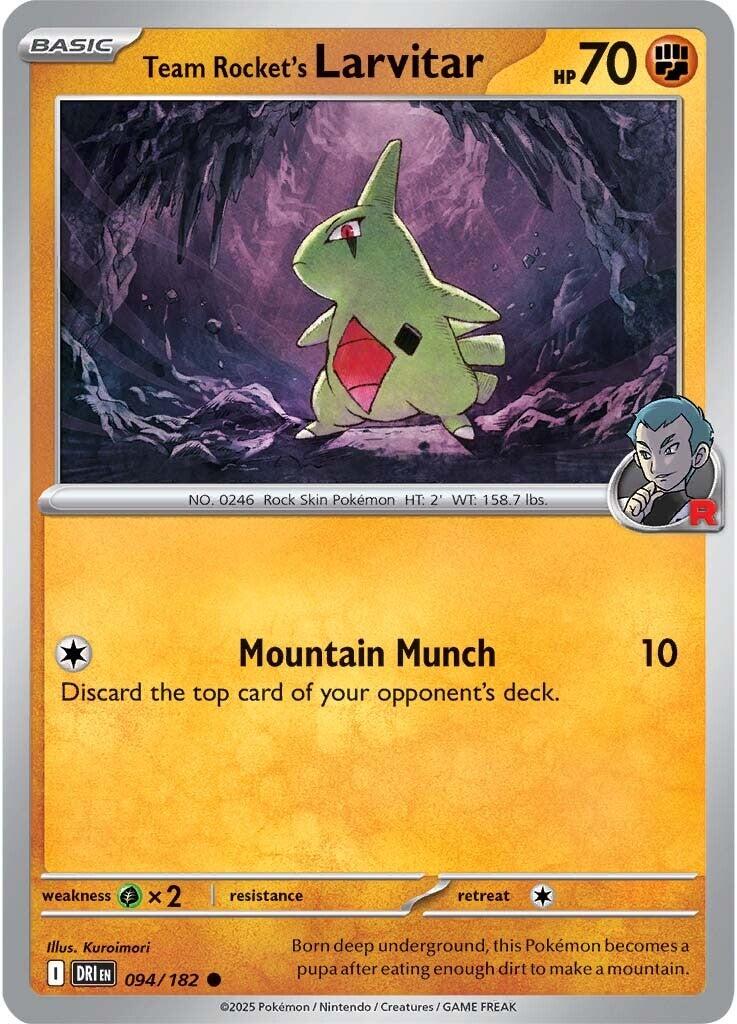Team Rocket's Larvitar (094/182) [Scarlet & Violet: Destined Rivals] | Eastridge Sports Cards & Games
