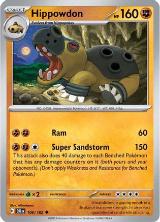 Hippowdon (106/182) [Scarlet & Violet: Destined Rivals] | Eastridge Sports Cards & Games