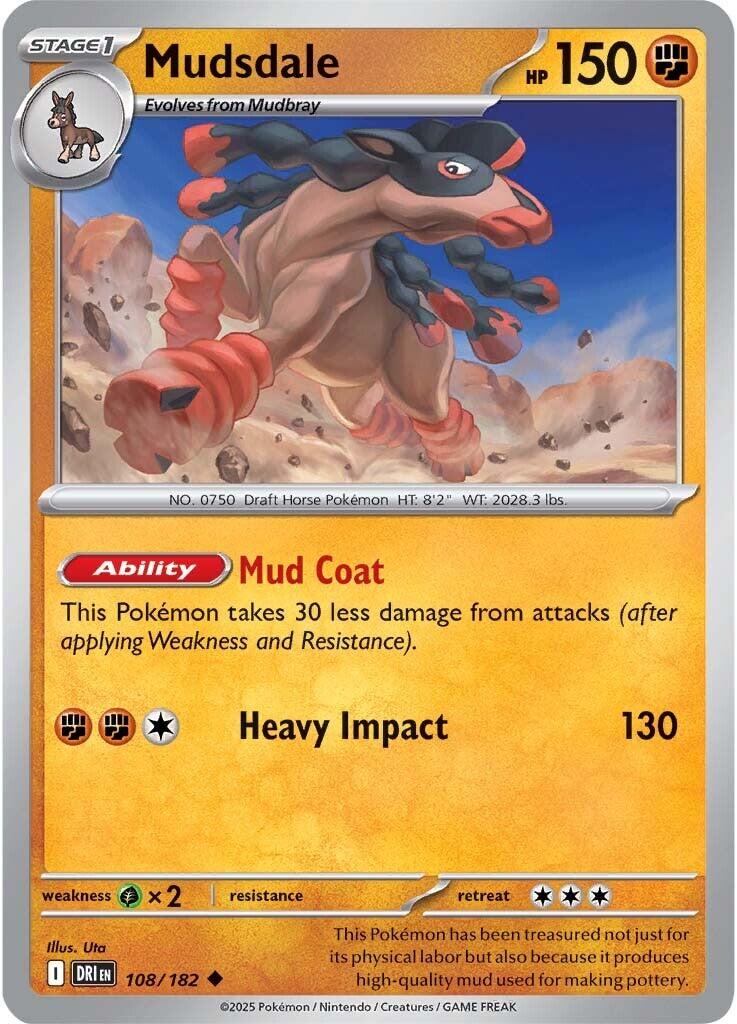 Mudsdale (108/182) [Scarlet & Violet: Destined Rivals] | Eastridge Sports Cards & Games