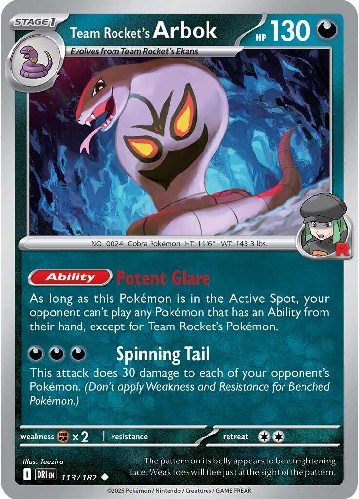 Team Rocket's Arbok (113/182) [Scarlet & Violet: Destined Rivals] | Eastridge Sports Cards & Games
