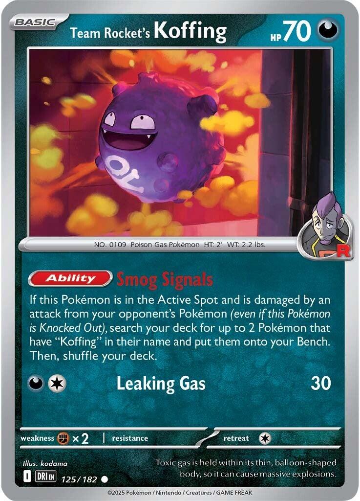 Team Rocket's Koffing (125/182) [Scarlet & Violet: Destined Rivals] | Eastridge Sports Cards & Games
