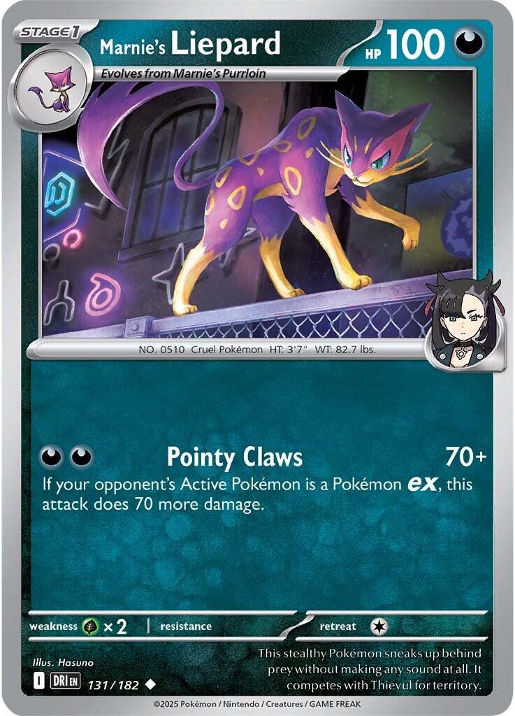 Marnie's Liepard (131/182) [Scarlet & Violet: Destined Rivals] | Eastridge Sports Cards & Games